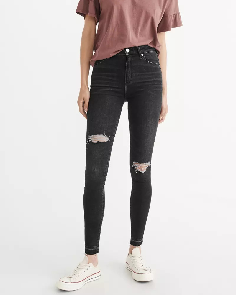 High-Rise Super Skinny Jeans | Abercrombie & Fitch US & UK