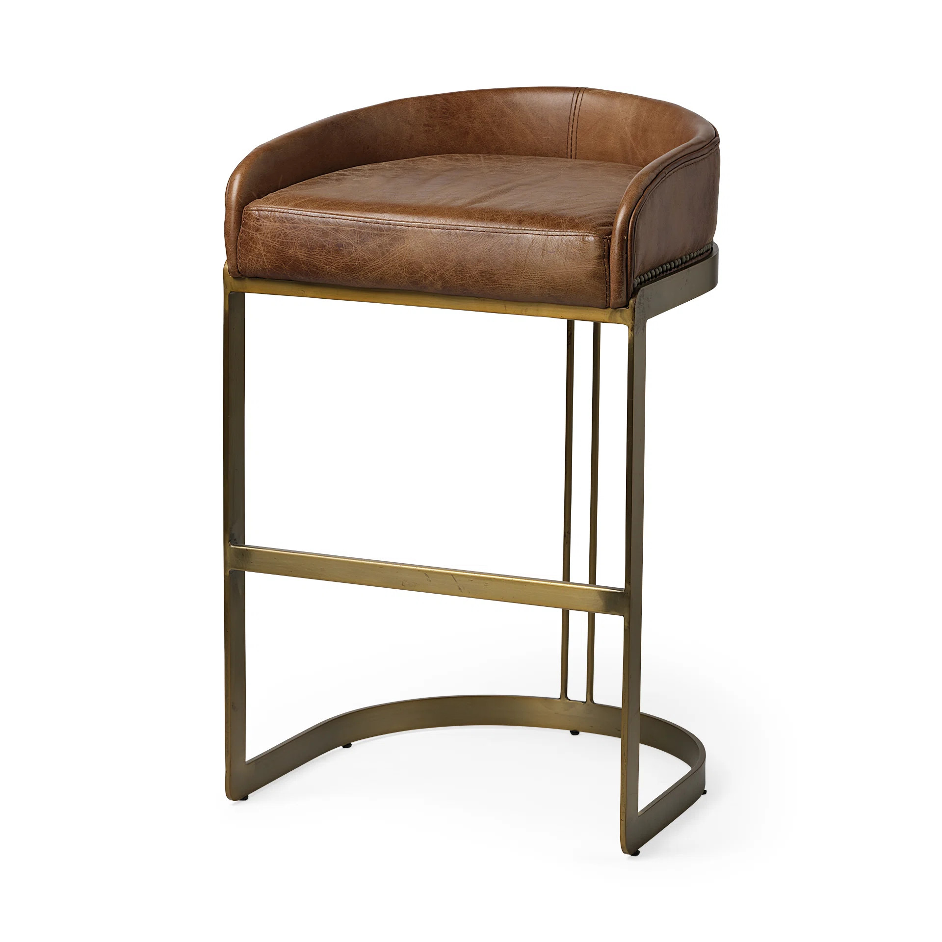 Bradley Genuine Leather Bar & Counter Stool | Wayfair North America