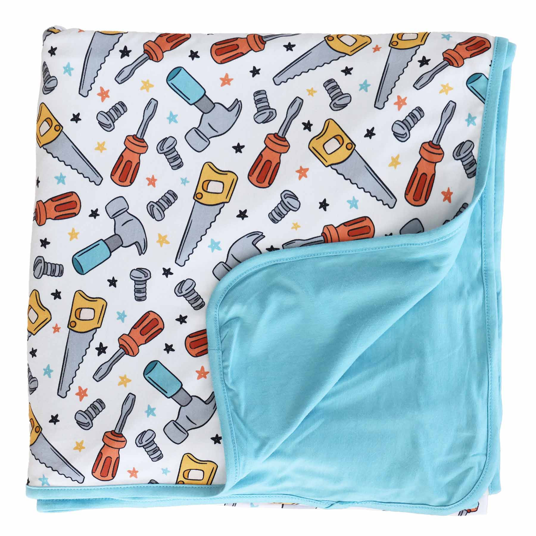 Hammer Time Double Sided Bamboo Blanket | Caden Lane