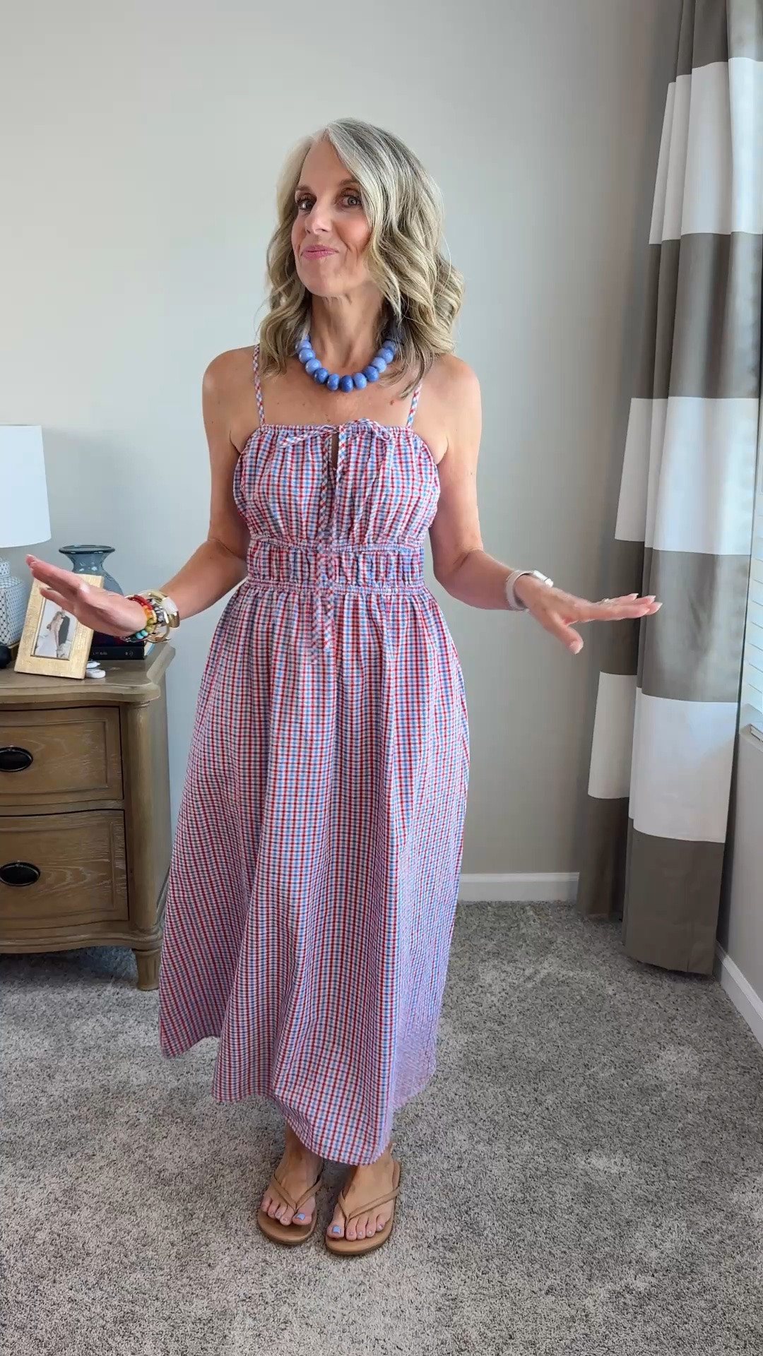 Fantastic summer dress. Wearing XS. Perfect for 4th of July!

#LTKdayinmylife #LTKootd #LTKOver40