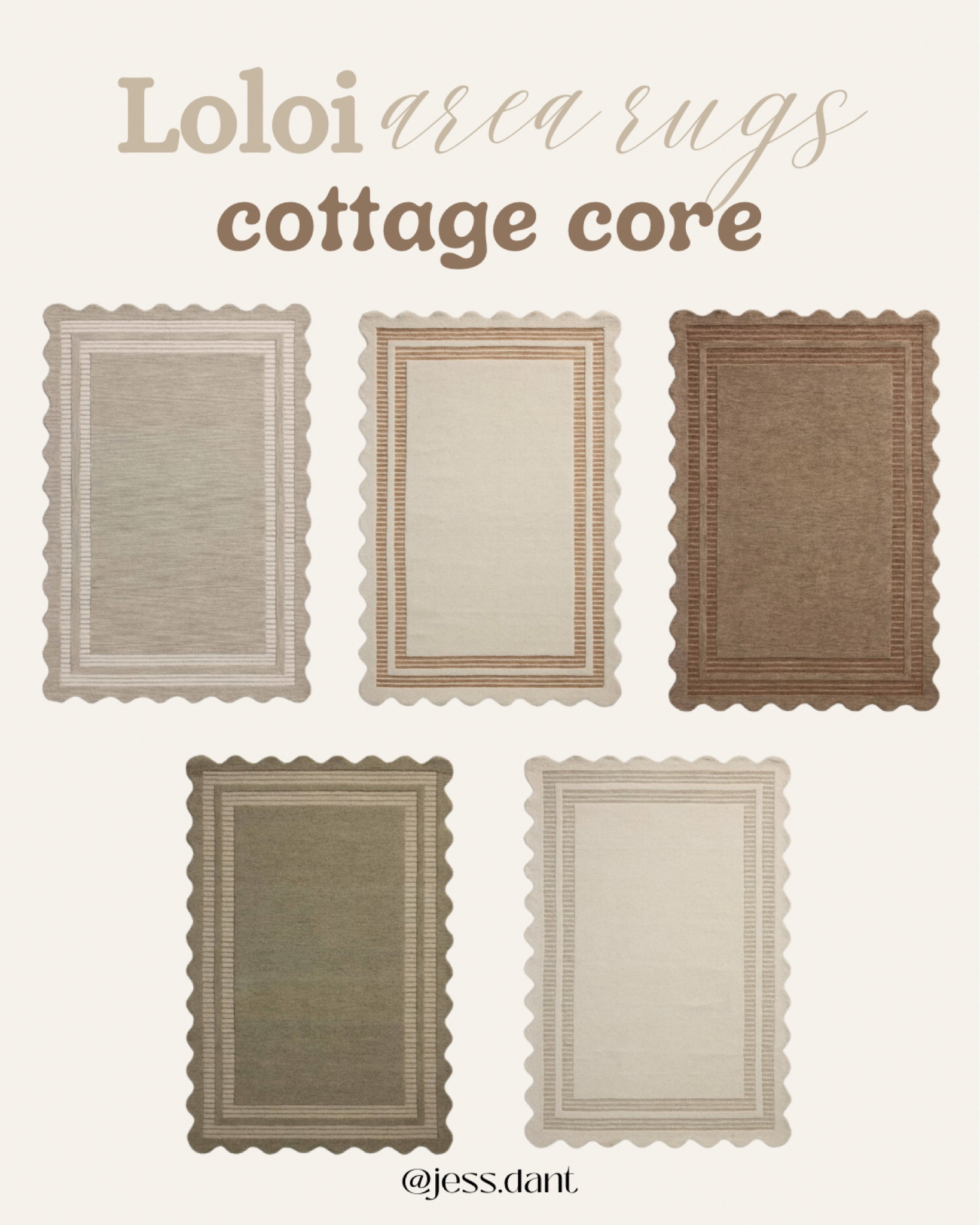 These area rugs have the cutest scallop detail and are giving cottage core  

#LTKBaby #LTKHome #LTKSaleAlert