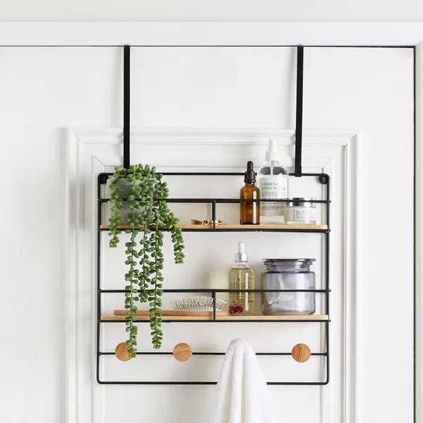 Bamboo Over Door Storage and Hooks | Dunelm (migrated)
