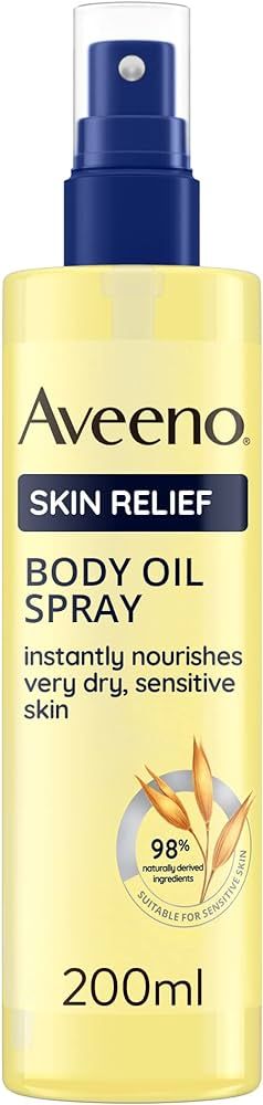Aveeno Skin Relief Body Oil Spray, With Oat Oil & Jojoba Oil, Suitable For Sensitive Skin, Instan... | Amazon (UK)