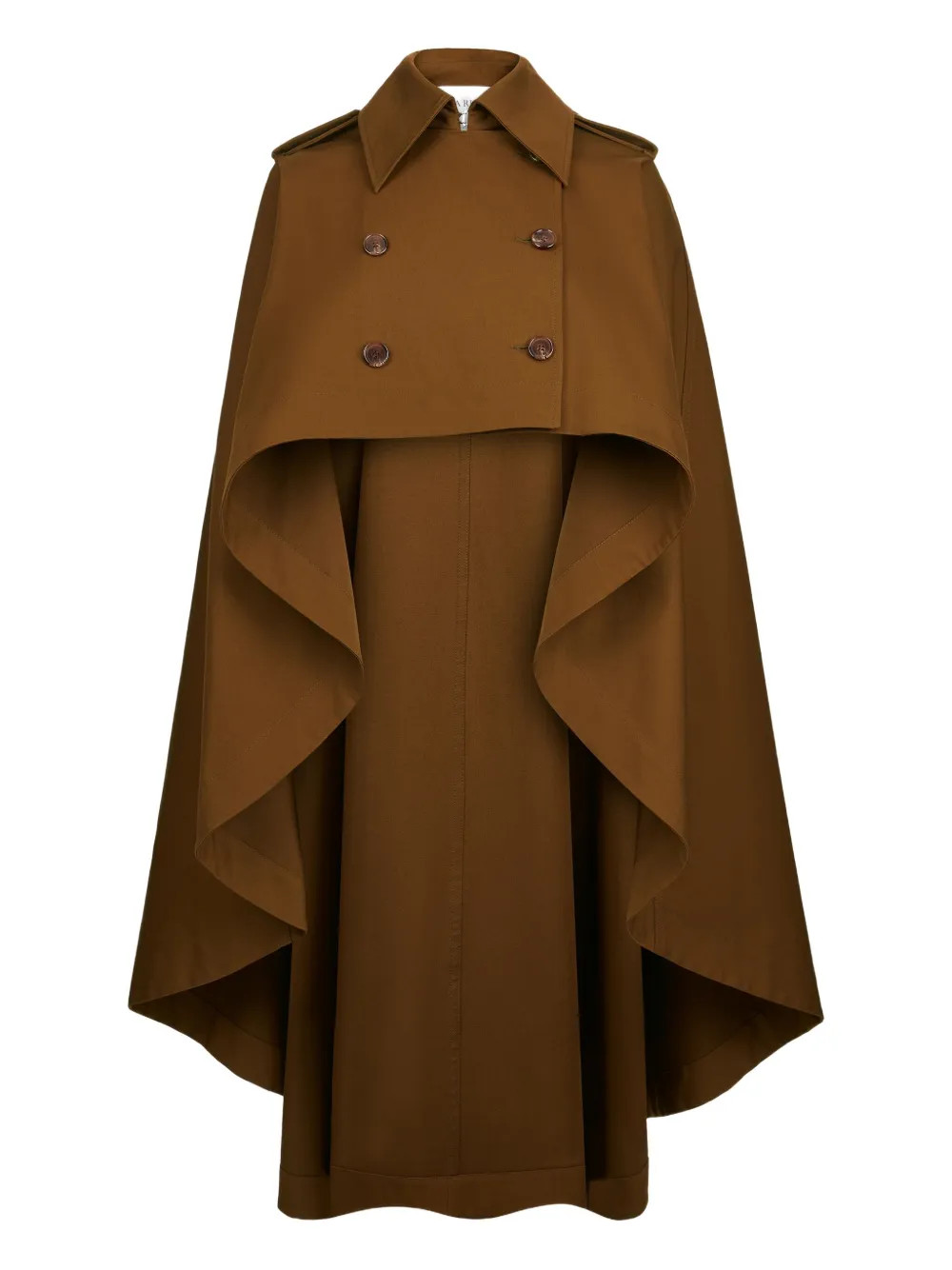 Nina Ricci double-breasted Cape Coat | Brown | FARFETCH | Farfetch Global