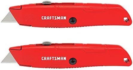 CRAFTSMAN Utility Knife, Retractable Blade, 2-Pack (CMHT10382) | Amazon (US)