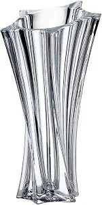 Crystal Glass Vase – Heavy Crystal Vase for Flowers with Weighted Bottom, Thick Durable Decorat... | Amazon (US)