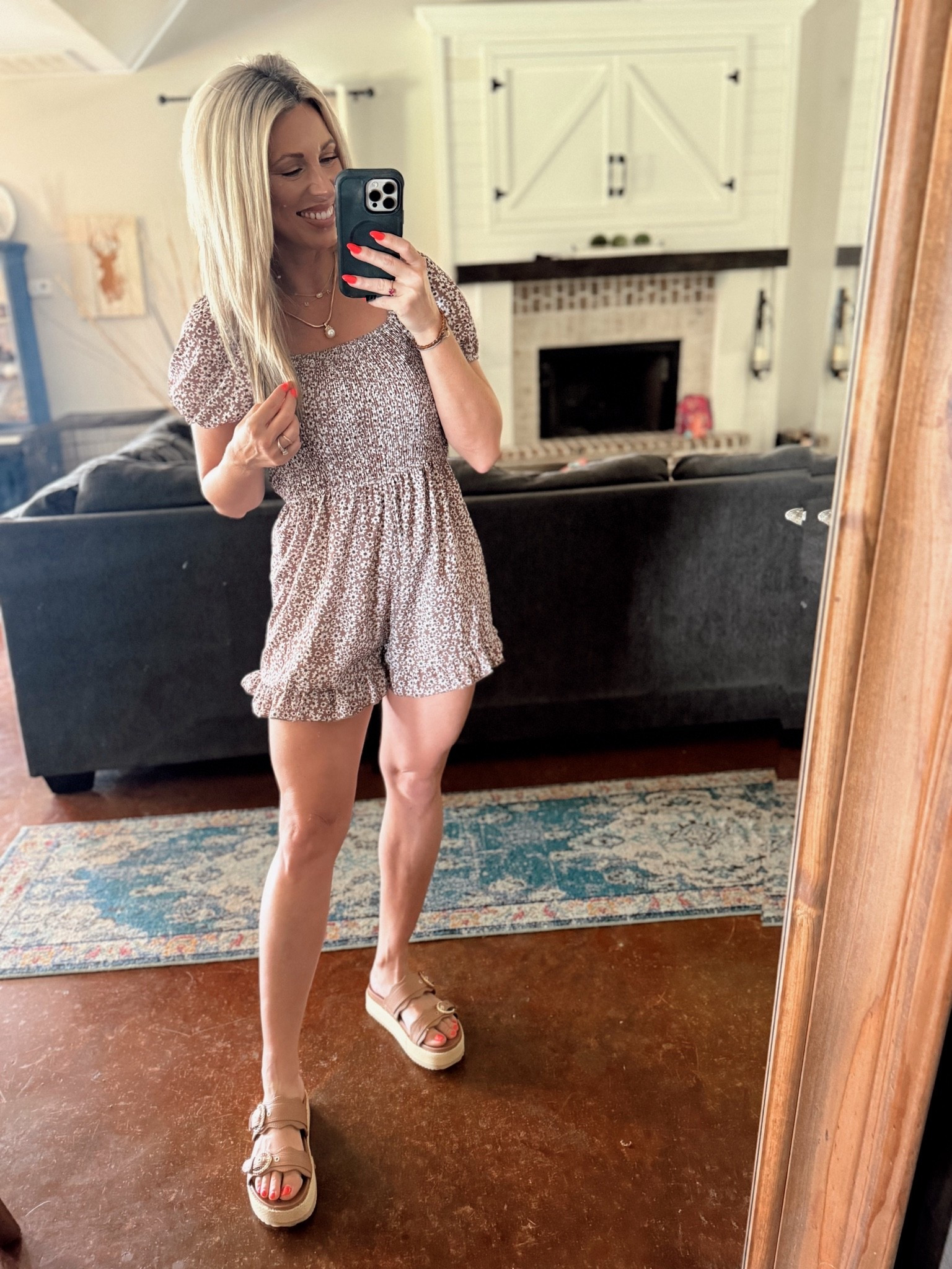 The cutest romper making the easiest summer casual outfit! Perfect for busy mamas who want to look feminine and put together. 

Plus comes in 9 colors and is 47% off

#LTKootd #LTKmomlife #LTKOver40
