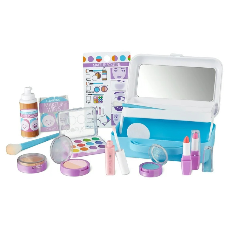 Melissa & Doug Love Your Look Pretend Makeup Kit Play Set – 16 Pieces for Mess-Free Pretend Mak... | Walmart (US)