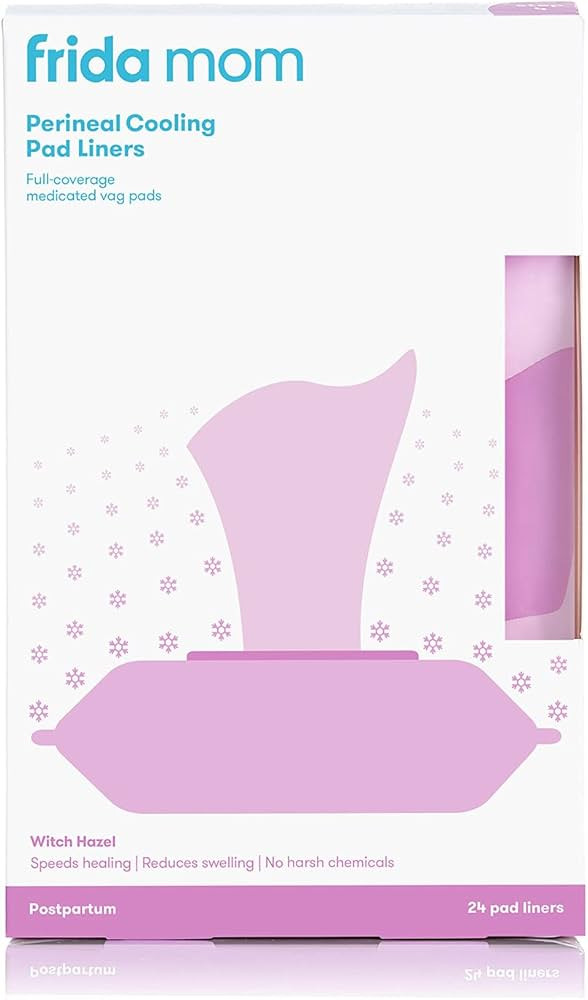 Frida Mom Perineal Medicated Witch Hazel Full-Length Cooling Pad Liners for Postpartum Care | 24-... | Amazon (US)