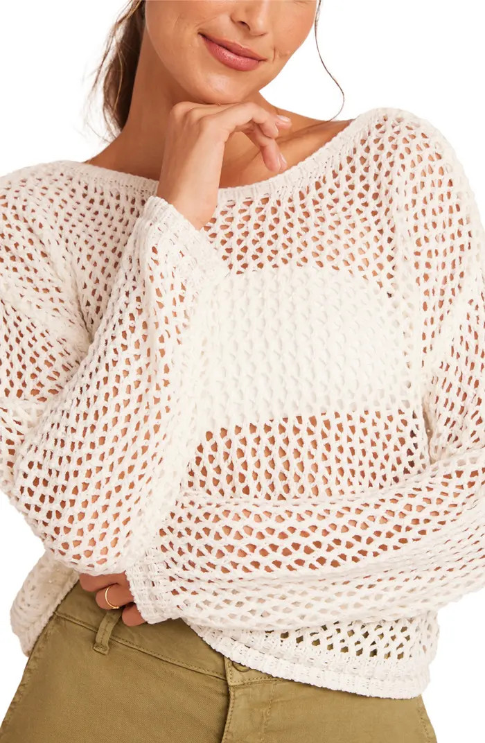 Open Stitch Drop Shoulder Sweater | Nordstrom