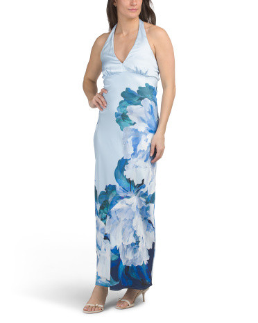 Placed Floral Halter Neck Maxi Dress | Juniors | Marshalls | Marshalls