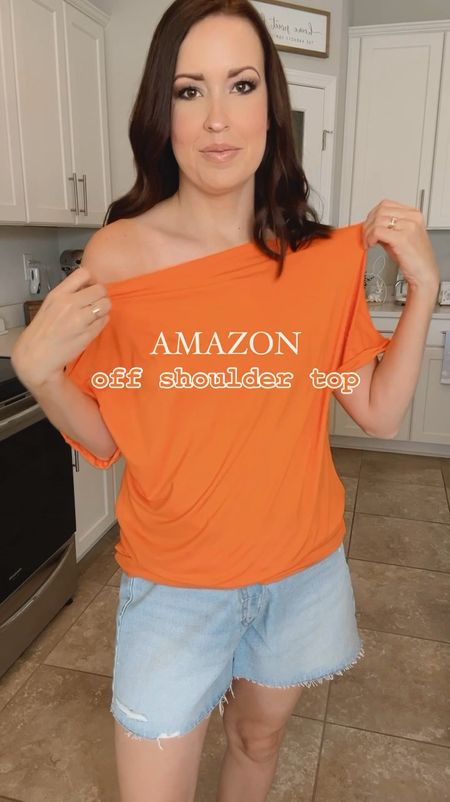 Amazon Off Shoulder top & Target 90s baggy shorts 🧡

#LTKsalealert #LTKVideo #LTKSeasonal