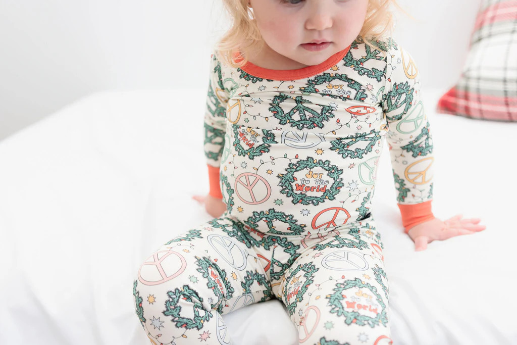 LONG SLEEVE 2 PIECE SETS- Christmas Peace | millie + roo