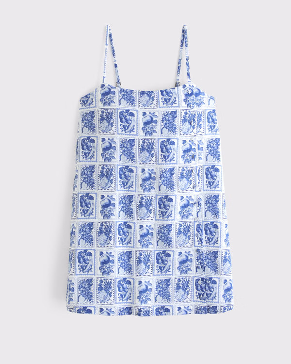 Women's Linen-Blend Button Skort | Women's 30% Off Select Styles | Abercrombie.com | Abercrombie & Fitch (US)