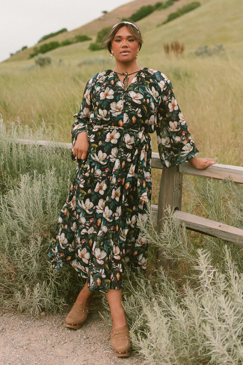 Imogen Dress in Moody Magnolia | Ivy City Co