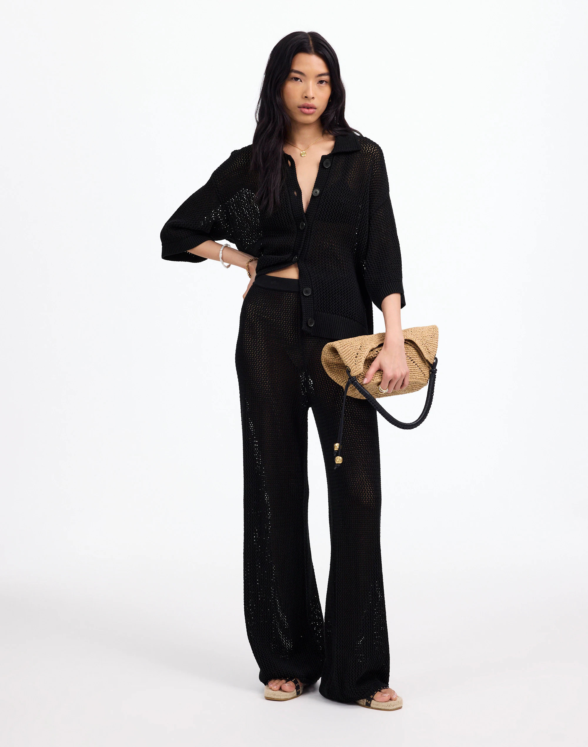 Open-Stitch Sweater Pants | Madewell