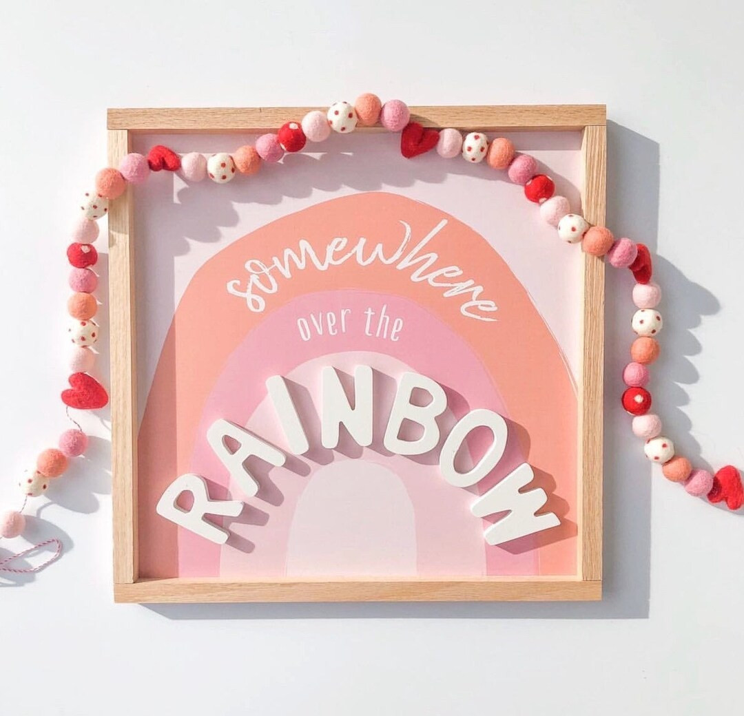 Peachy Love Valentine Felt Ball Garland Collab W/ Opal Olive 2020 Bunting, Banner - Etsy | Etsy (US)