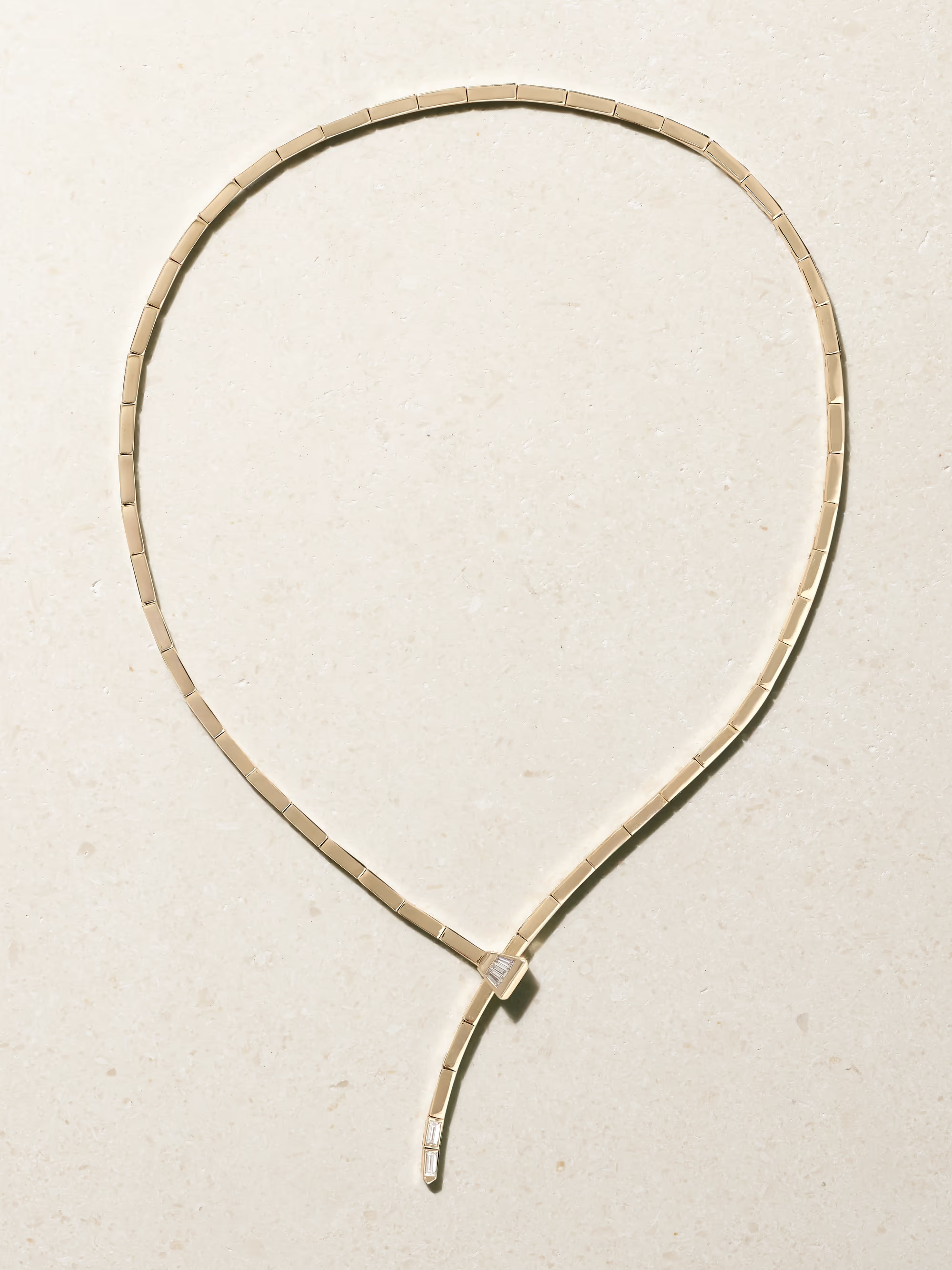 The Lucky One Crossover 14-karat gold diamond necklace | NET-A-PORTER (UK & EU)