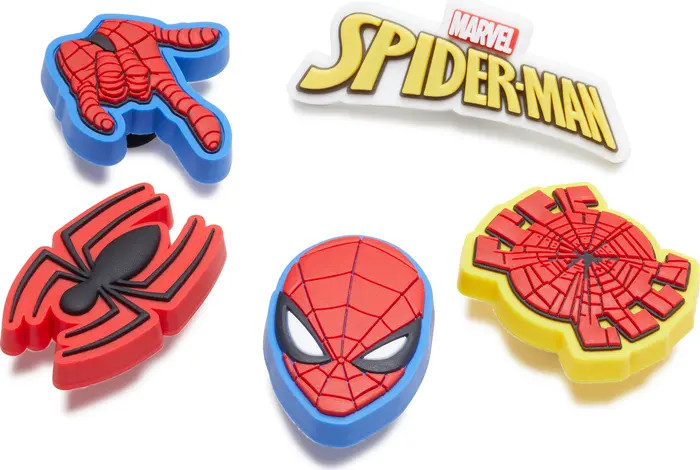 CROCS Spider Man 5-Pack Jibbitz Shoe Charms | Nordstrom | Nordstrom