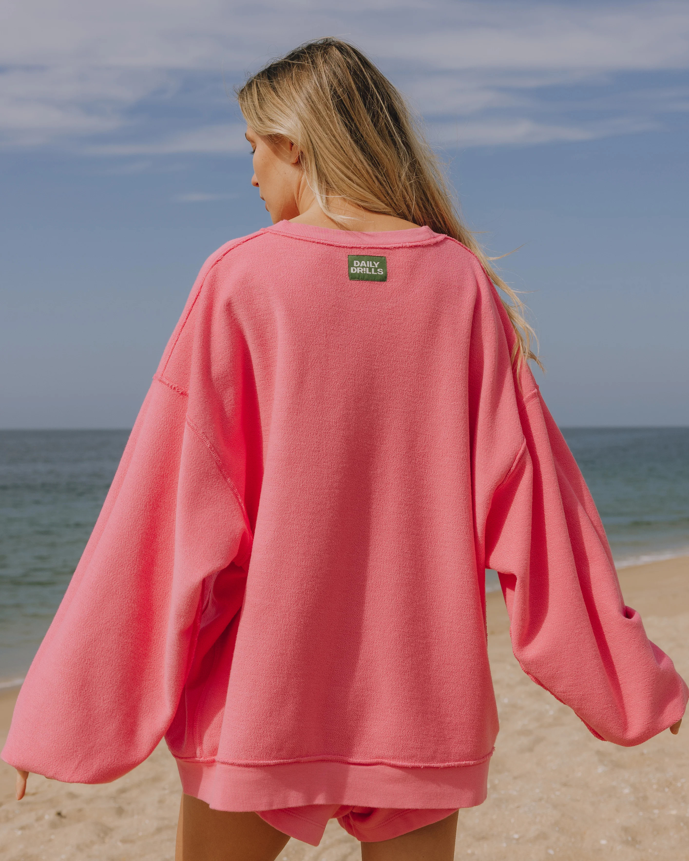 Unisex Oversized Crew - Cheeks | Daily Drills