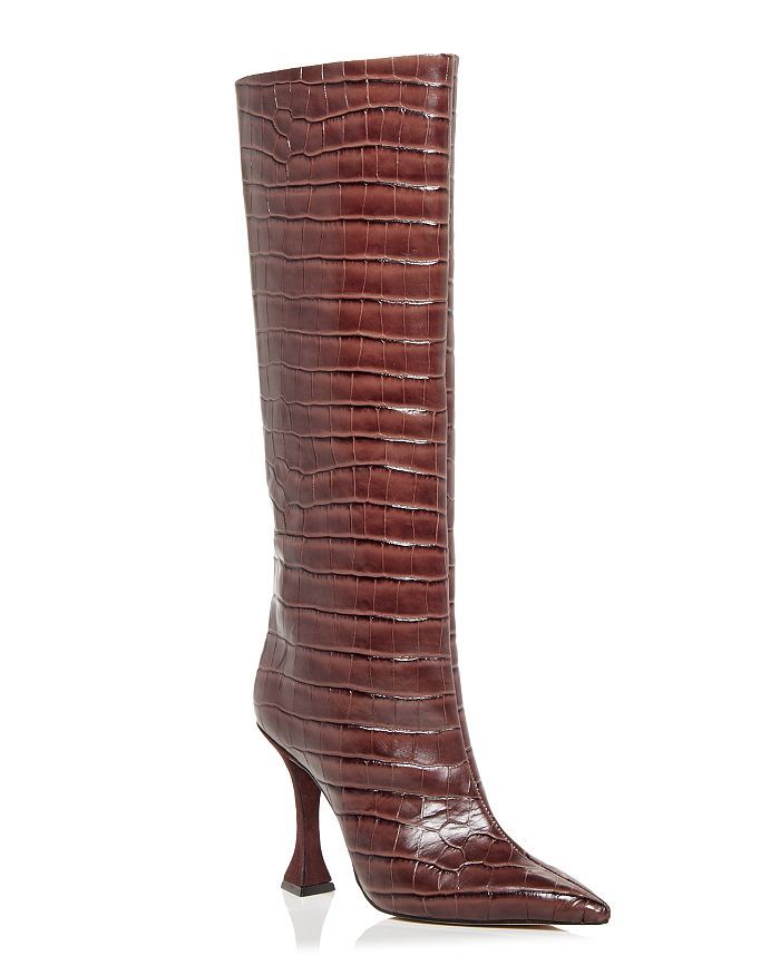 Women's Croc Embossed High Heel Boots - 100% Exclusive | Bloomingdale's (US)