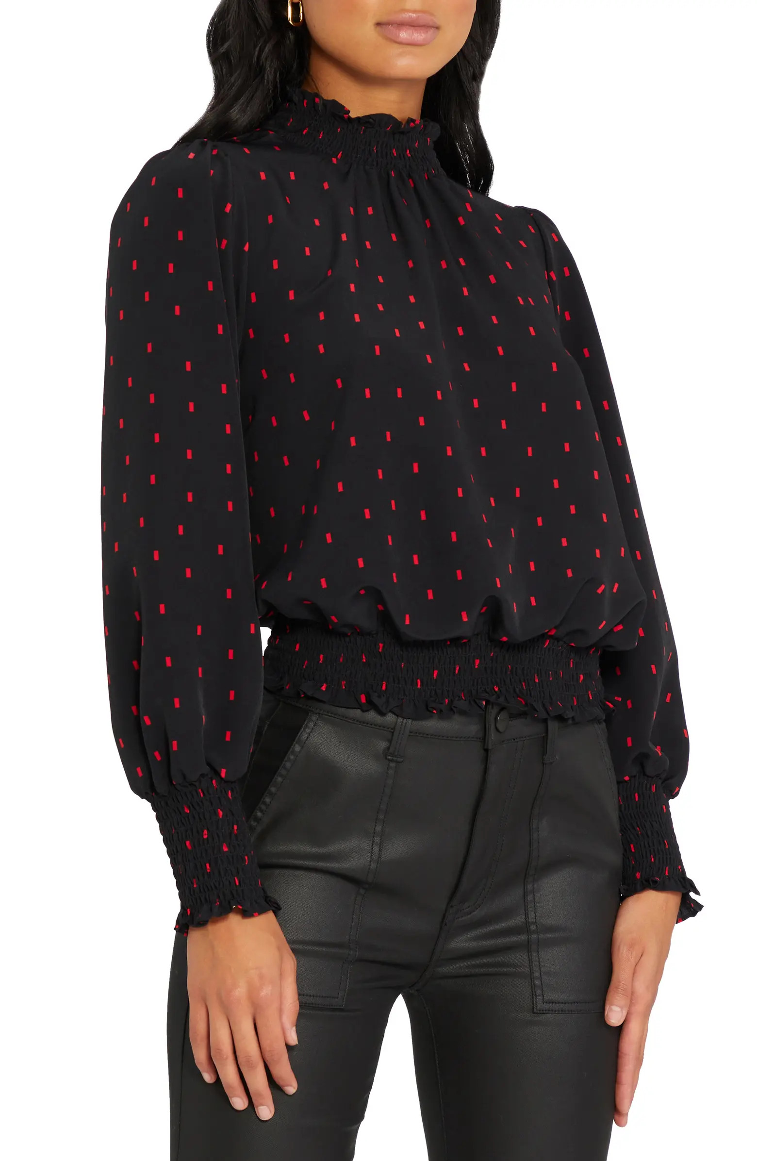 Sanctuary Lunar Confetti Print Popover Top | Nordstrom | Nordstrom