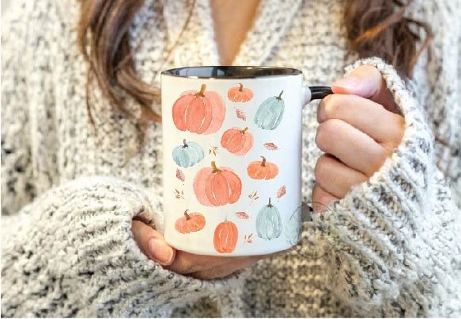 Pumpkin Fall Coffee Mug  Autumn Decor  Cute Coffee Mug  - Etsy | Etsy (US)
