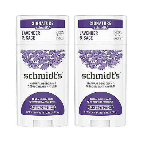 Schmidt's Aluminum Free Natural Deodorant for Women and Men, Lavender and Sage with 24 Hour Odor ... | Amazon (US)