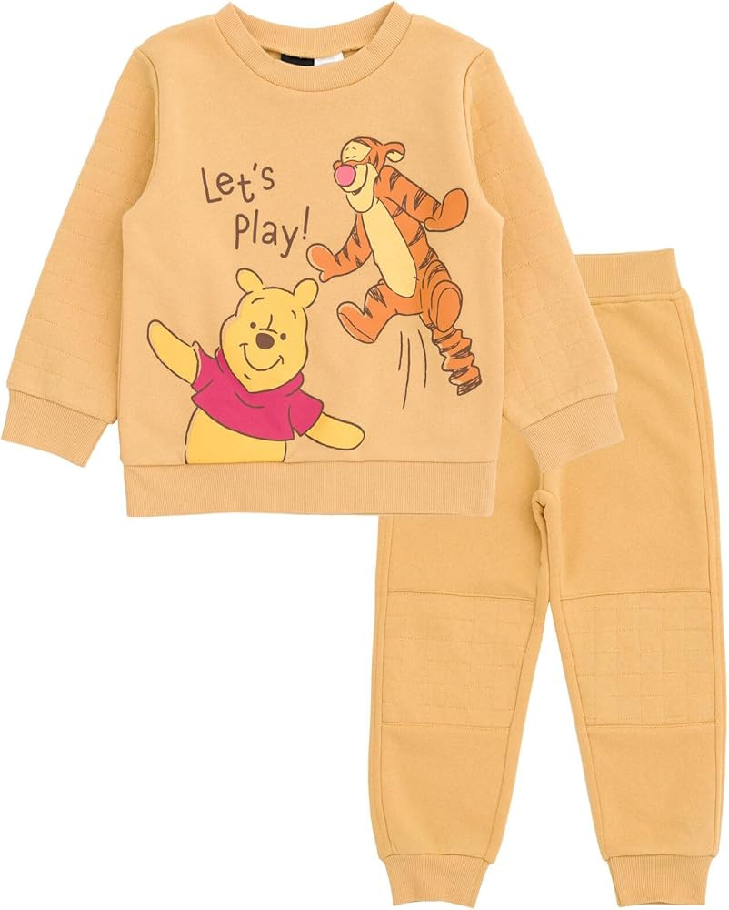 Disney Lion King Mickey Mouse Winnie the Pooh Toy Story Fleece Sweatshirt and Pants Outfit Set Ne... | Amazon (US)