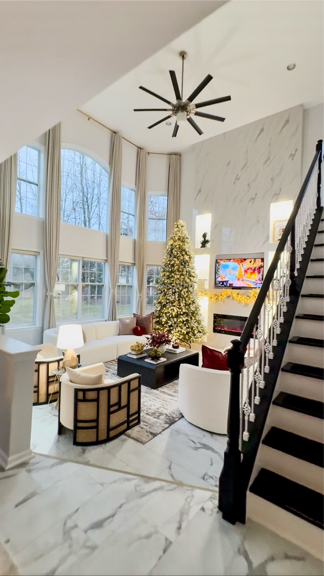 Welcoming in the holiday with my gorgeous Tree from King of Christmas. Love that these trees looks great each time I pull them out. 
Look forward to decking them out 🎄

#LTKStyleTip #LTKHome #LTKHoliday