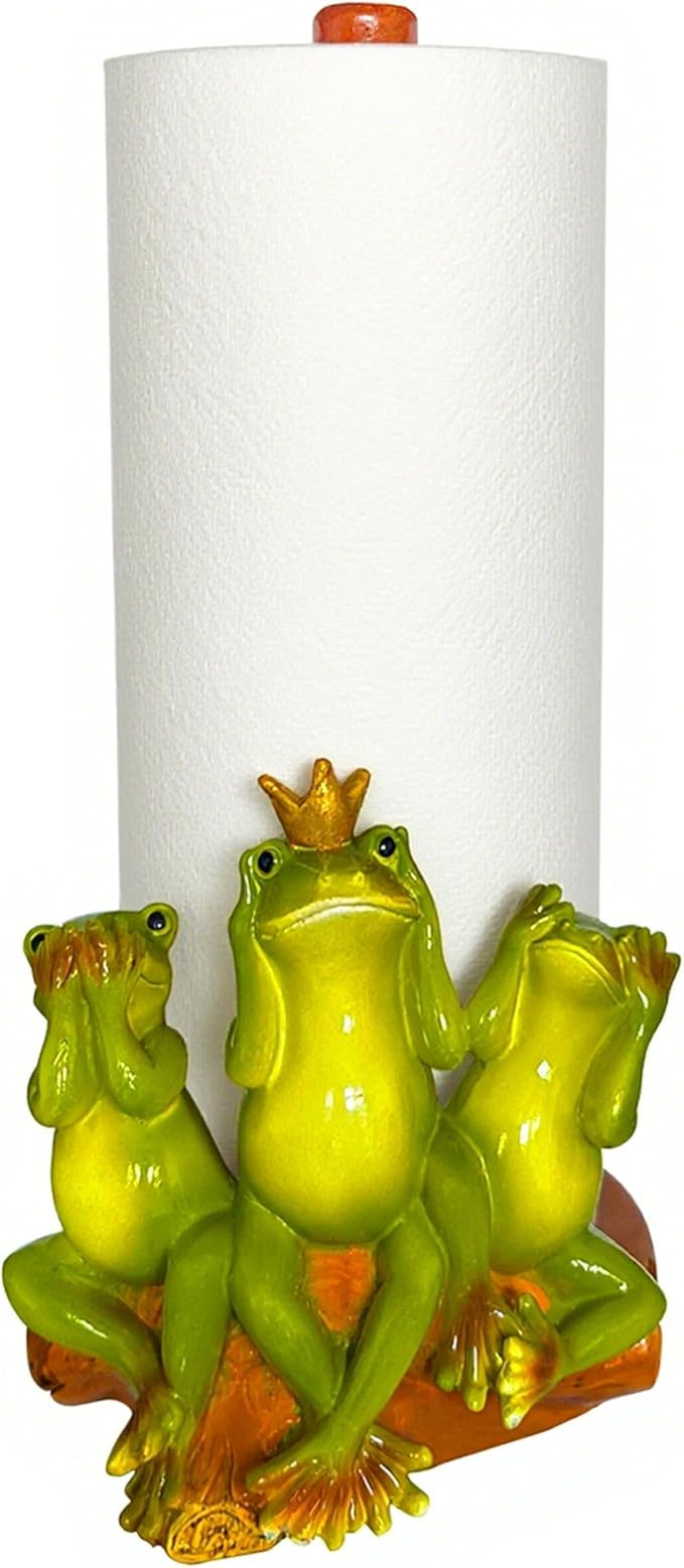 Frog Paper Towel Holder - Cottagecore Decor Frog Kitchen Home Cottagecore Accessories Cute Stuff,... | Amazon (US)