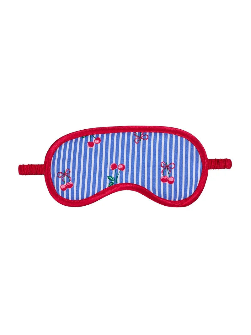 Wonder Nation Girls Short Sleeve Button Front Pajama Top and Pants Set with Eyemask, 3-Piece, Siz... | Walmart (US)