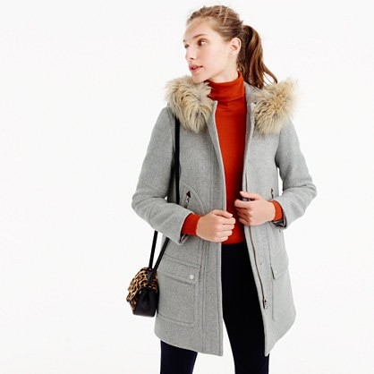 Petite chateau parka in stadium-cloth | J.Crew (UK)