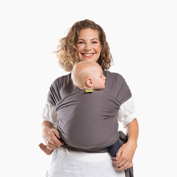 Boba Baby Wrap Carrier in Dark Gray Size 0-18 months | Organic Cotton | Babylist