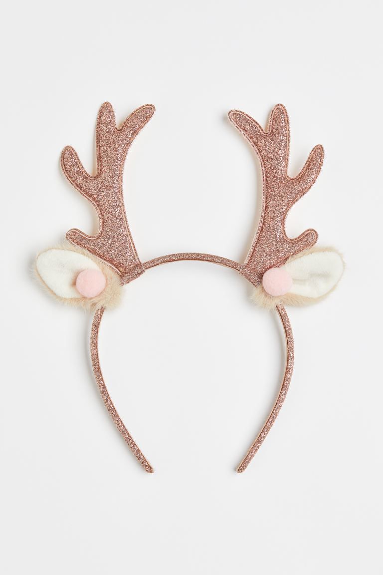 Antler Hairband - Rose gold-colored/reindeer - Kids | H&M US | H&M (US + CA)