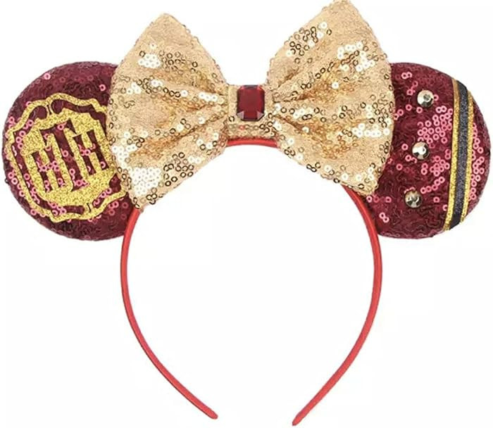 CLGIFT Minnie Ears, Hollywood Tower Hotel, iridiscente, azul dorado plateado, brillo arco\u00edri... | Amazon (US)