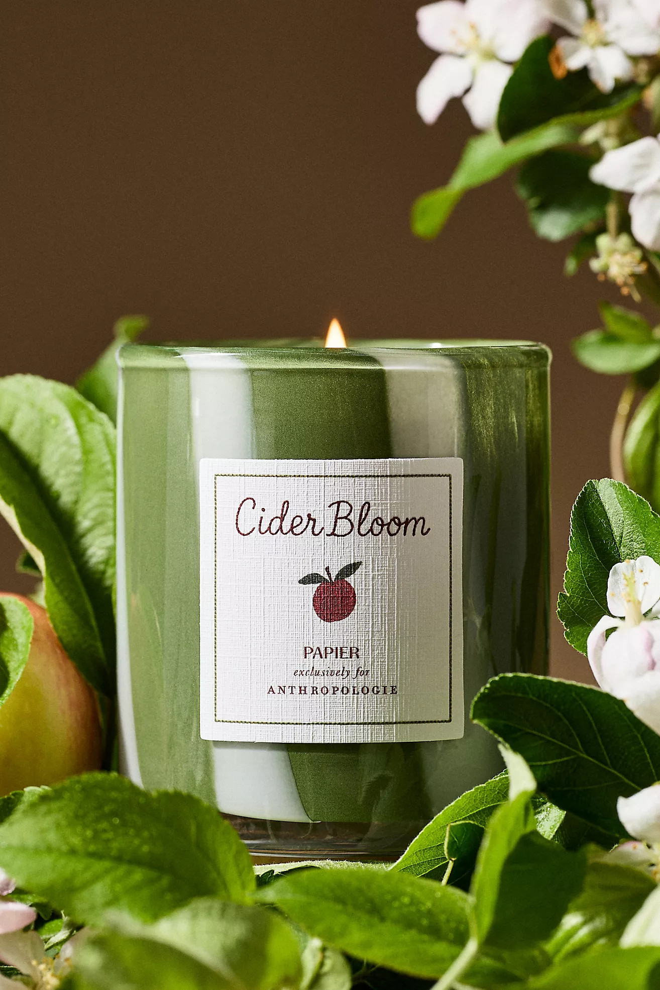 Papier x Anthropologie Fruity Cider Bloom Glass Candle | Anthropologie (US)