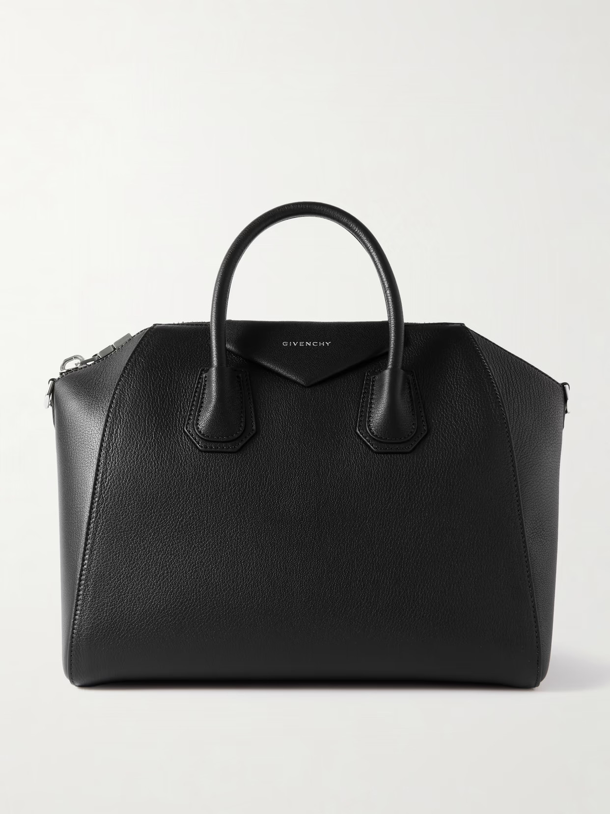 Givenchy - Antigona Medium Textured-leather Tote - Black | NET-A-PORTER (UK & EU)