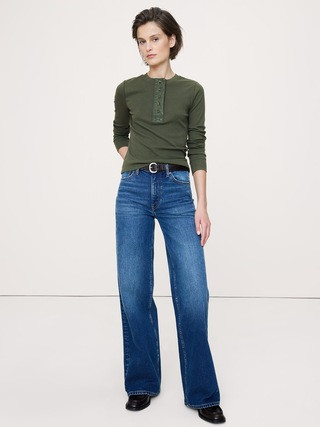 Ribbed Henley T-ShirtRibbed Henley T-Shirt$70.00Image of 5 stars, 4.5 are filled, 32 Ratings 32 R... | Banana Republic (US)