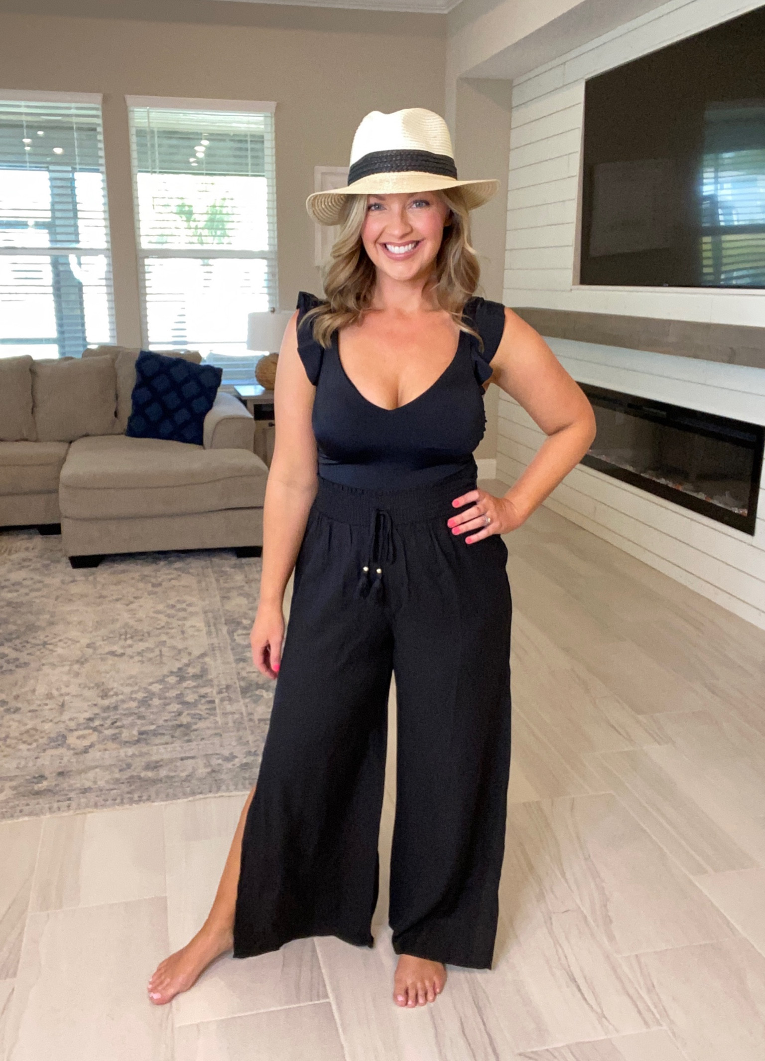 These swim coverup pants are so good!! They are 10/10 quality and feel amazing!!  Walmart resort wear is so amazing and affordable this season!!

Wearing size medium 

Black swimsuit cover, coverup pants, beach pants, beach hat , black one piece swimsuit, Walmart new arrivals, swimsuit, swim , vacation outfit, vacation swim, spring break outfit, chic swimsuit, black swimsuits, midsize swim, size 8 , size 10 , mom swimsuit, mom beach outfit, resort outfit , resort wear, Walmart new arrivals, Walmart resort, Walmart fashion 

#beachhat #strawhat #resort #vacation #coverupoants #onepieceswimsuit #springbreak
#midsizeswimsuit 

#LTKmidsize #LTKswim #LTKfindsunder50