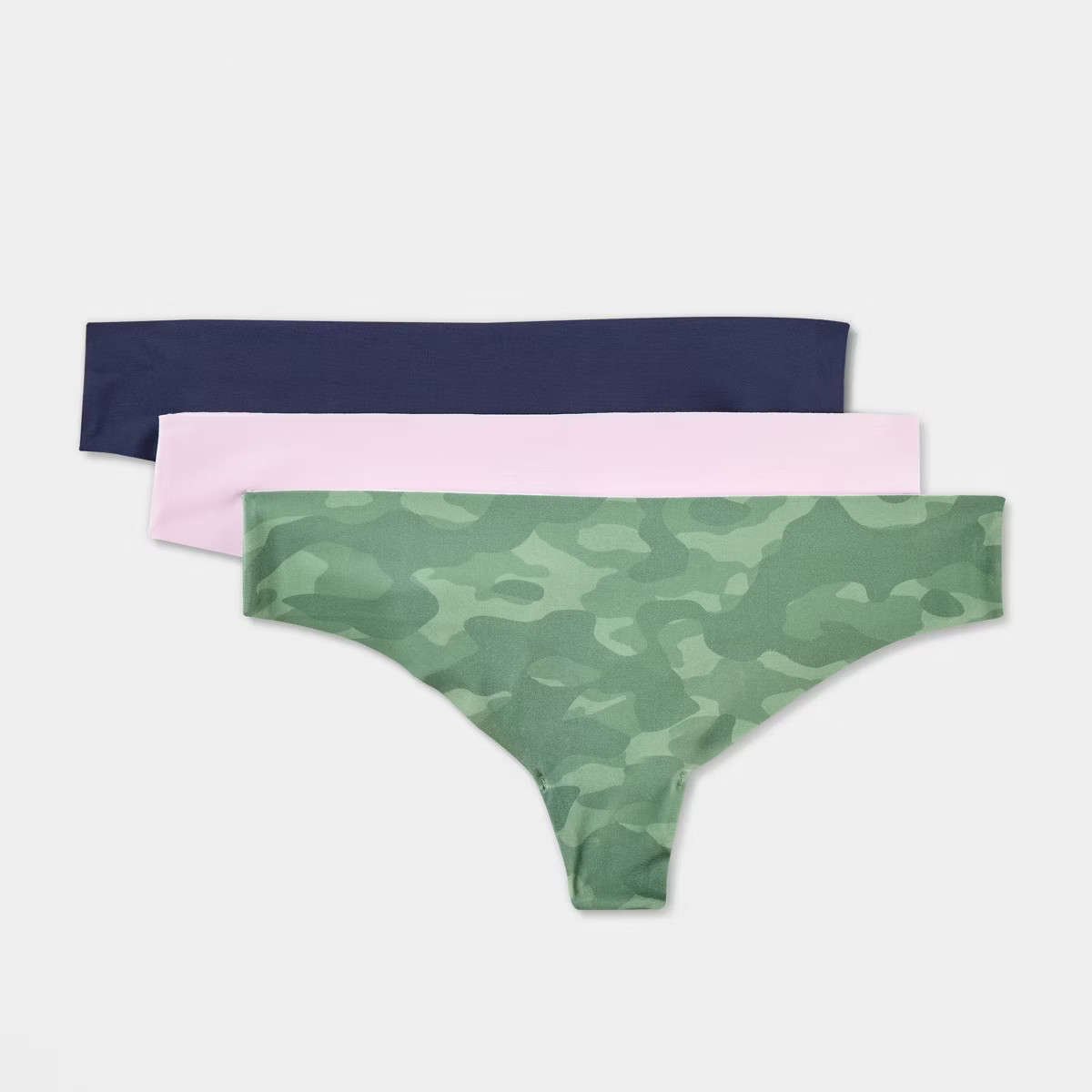 Women's 3pk Invisible Edge Thong Underwear - Wild Fable™ | Target