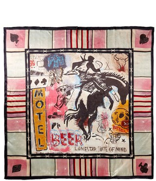 Cowboy Graffiti Square Scarf | Dillard's
