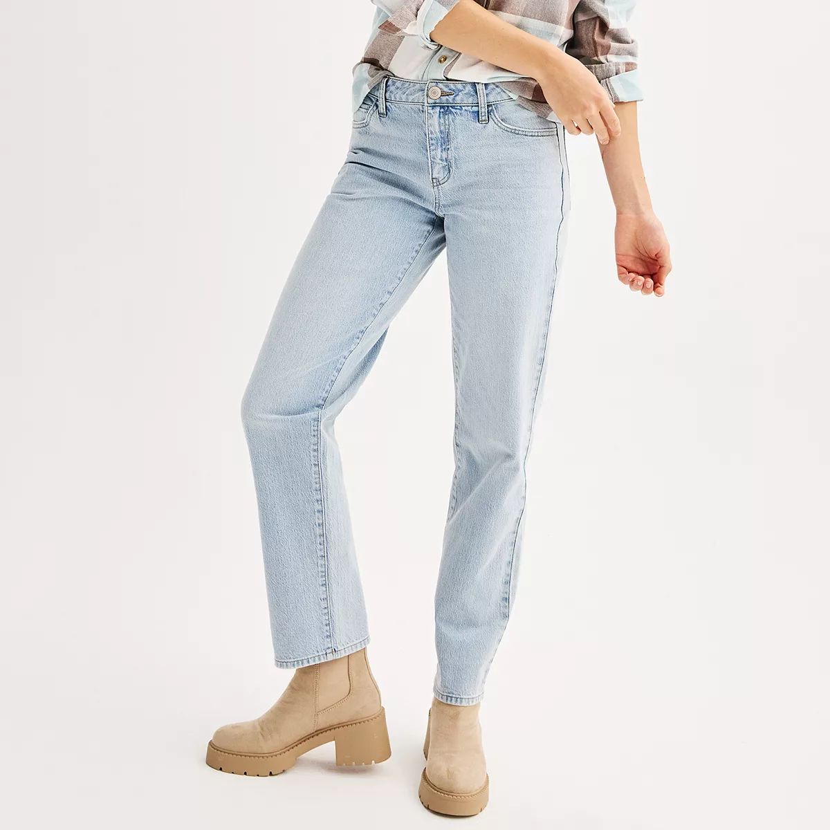 Juniors' SO® Mid-Rise Straight Jeans | Kohl's