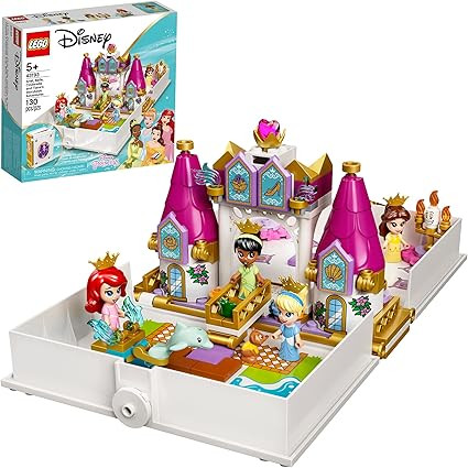 LEGO Disney Ariel, Belle, Cinderella and Tiana’s Storybook Adventures 43193 Building Toy for Ki... | Amazon (US)