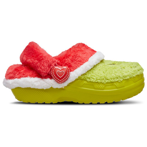 Crocs Boys Crocs Lined Grinch Clogs - Boys' Grade School Shoes Green/Red Size 06.0 | Foot Locker (US)