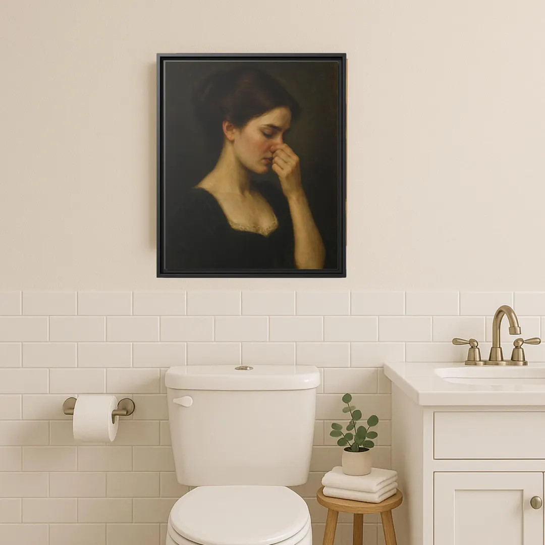 Funny Bathroom Art: Vintage Woman Holding Nose (digital Download) - Etsy | Etsy (US)