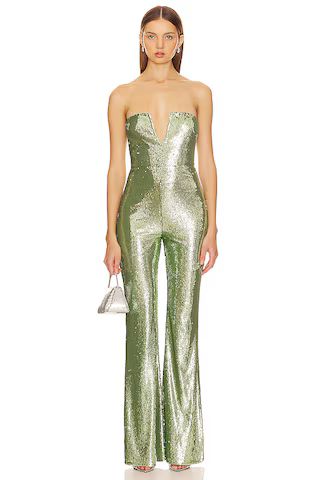 Lovers and Friends Siobhan Sequin Jumpsuit in Spritz Green from Revolve.com | Revolve Clothing (Global)