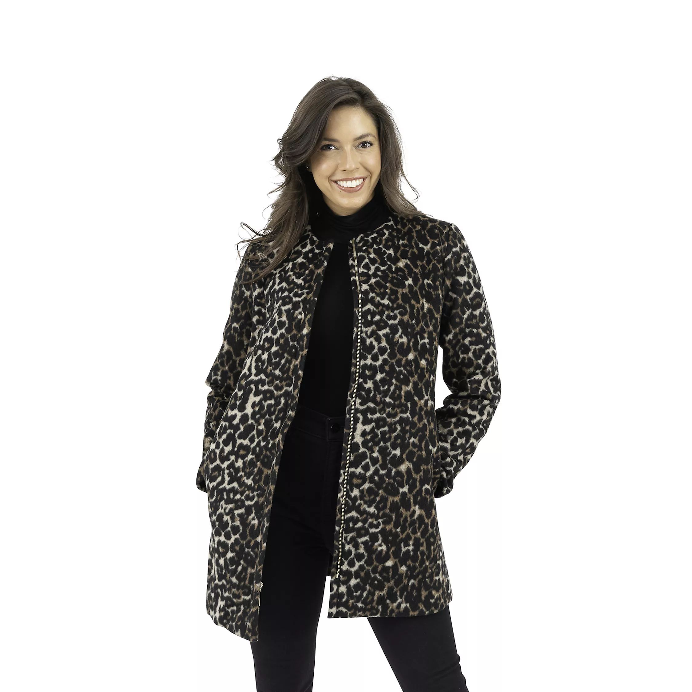 Women's Nine West Midweight Wool Blend Coat | Kohl's