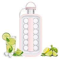 LittleStar Ice Cube Trays 2 in 1 Portable Ice Ball Maker Kettle With 17 Grids Flat Body Lid Cooli... | Amazon (US)