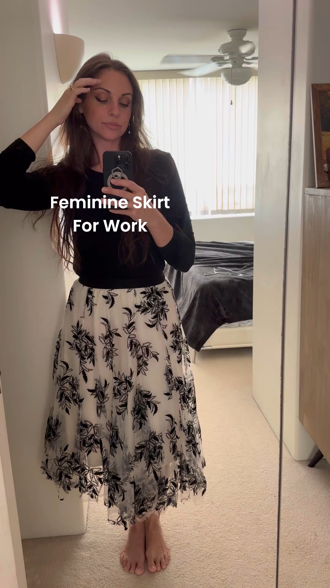 I love wearing black and white  and it’s often the perfect colors to wear to work but sometimes it can be a bit too boring or edgy. This tulle skirt adds a feminine vibe that softens and brings some life to the look. 🖤🤍

#LTKFindsUnder50 #LTKStyleTip